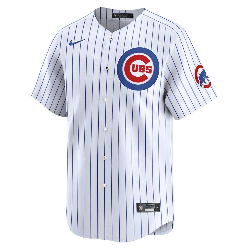 Chicago Cubs Dansby Swanson Nike White Home Limited Player Jersey product image 6, provided for visual reference and product