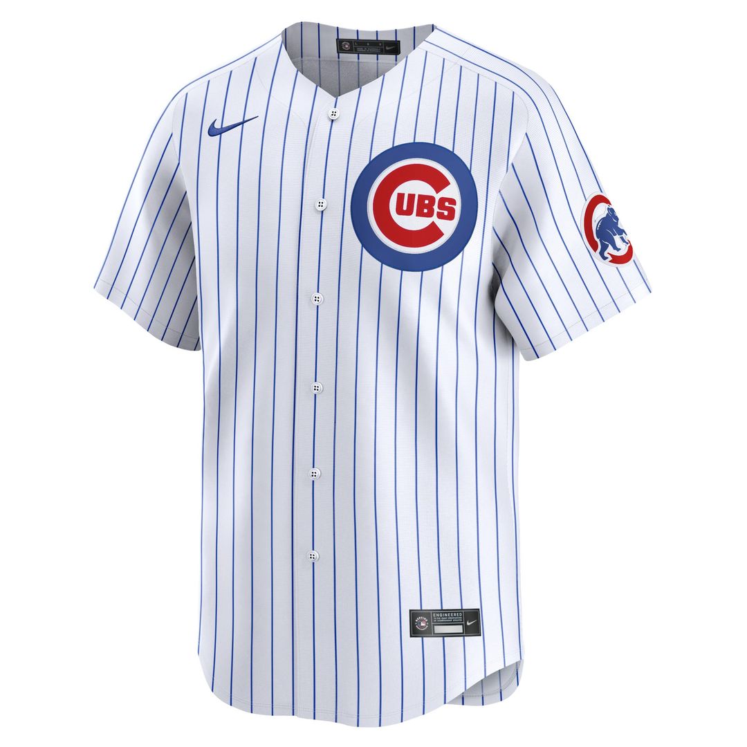 Chicago Cubs Dansby Swanson Nike White Home Limited Player Jersey product image 6, provided for visual reference and product