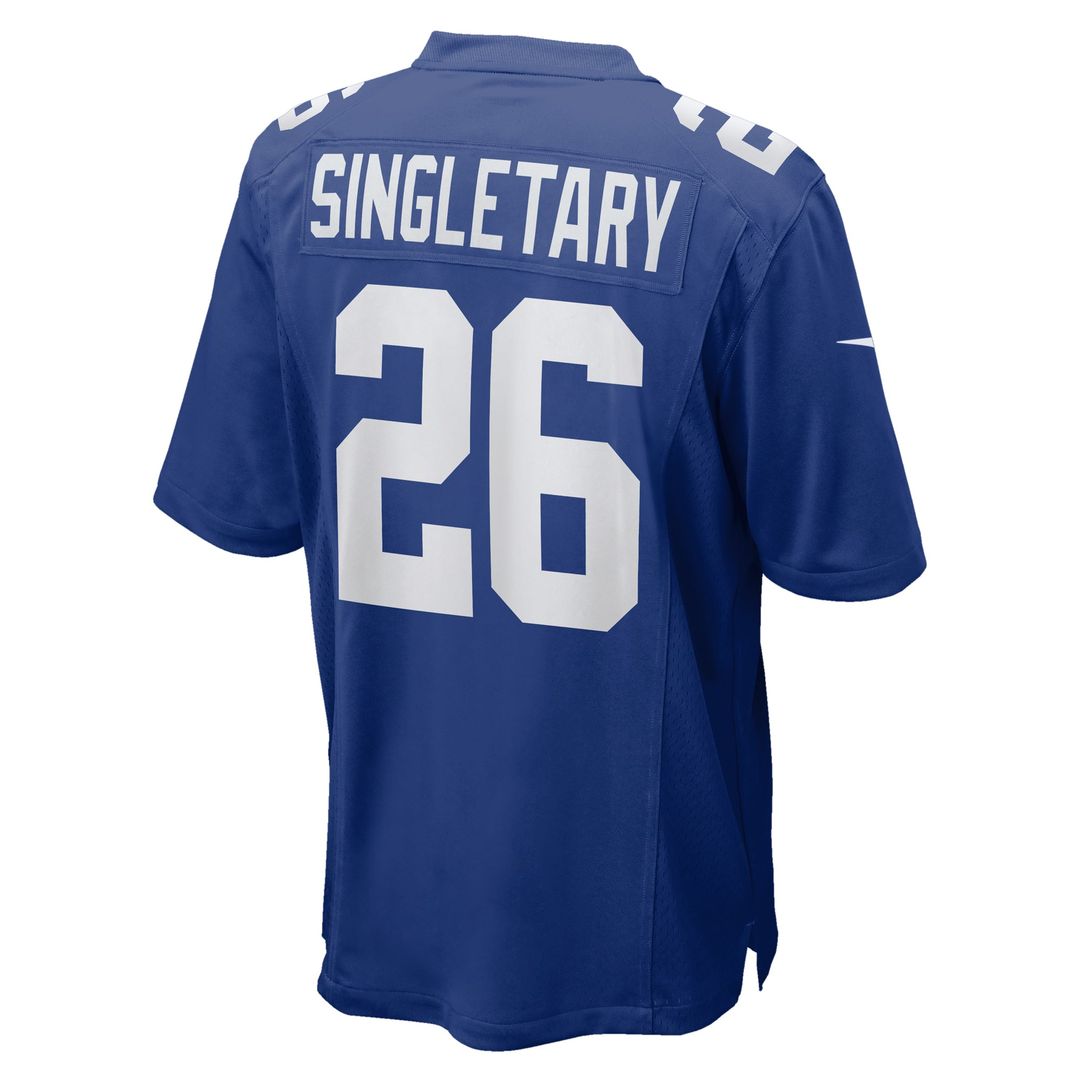 New York Giants Devin Singletary Nike Royal Team Game Jersey product image 3, provided for visual reference and product
