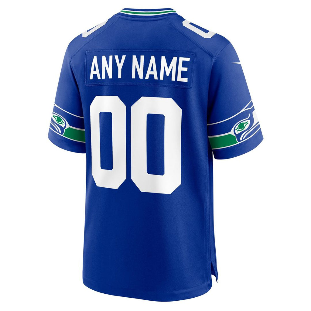Seattle Seahawks Nike White Custom Game Jersey product image 15, provided for visual reference and product detail review