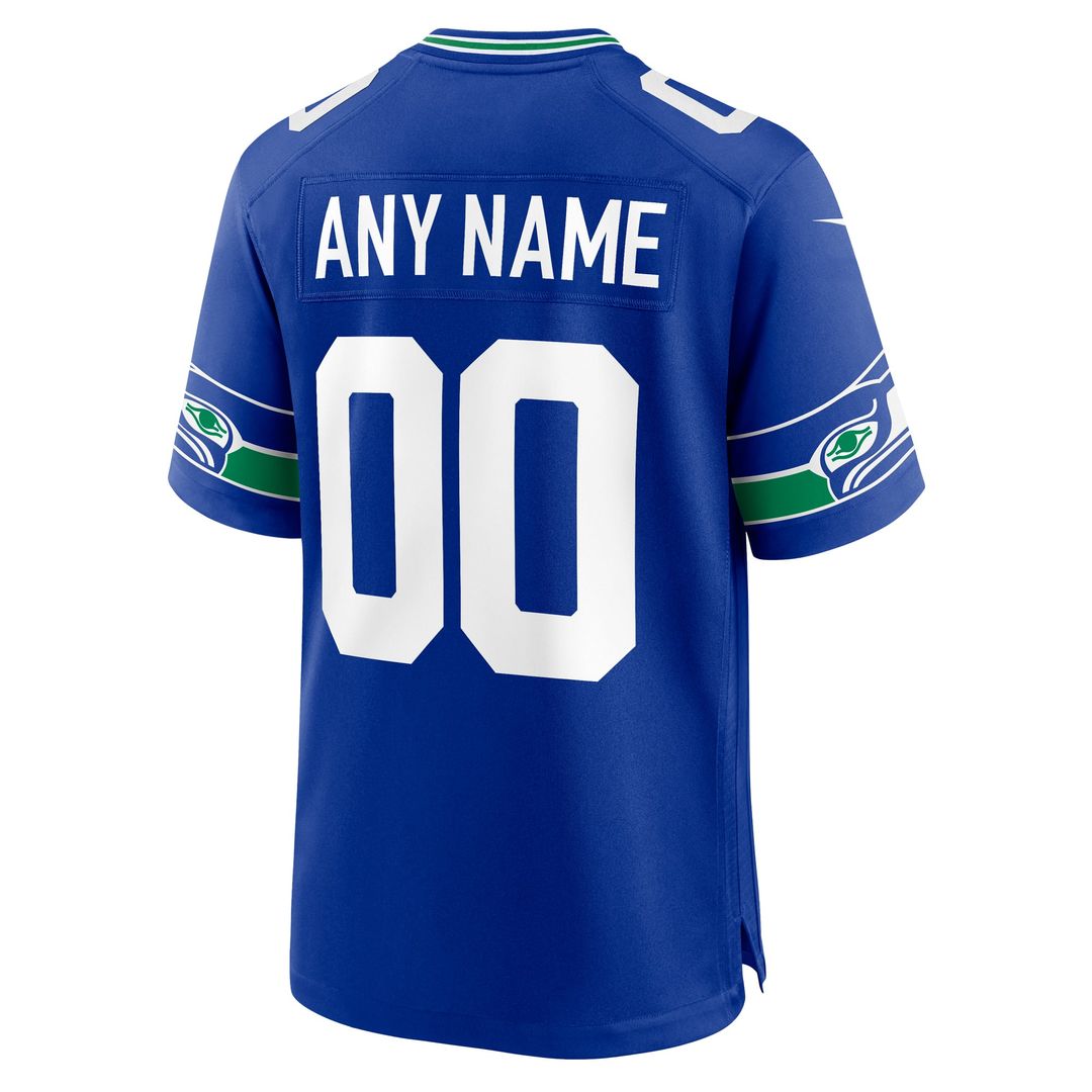 Seattle Seahawks Nike White Custom Game Jersey product image 15, provided for visual reference and product detail review