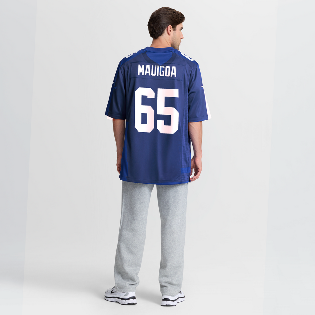 New York Giants Francis Mauigoa Nike Royal Team Game Jersey product image 3, provided for visual reference and product