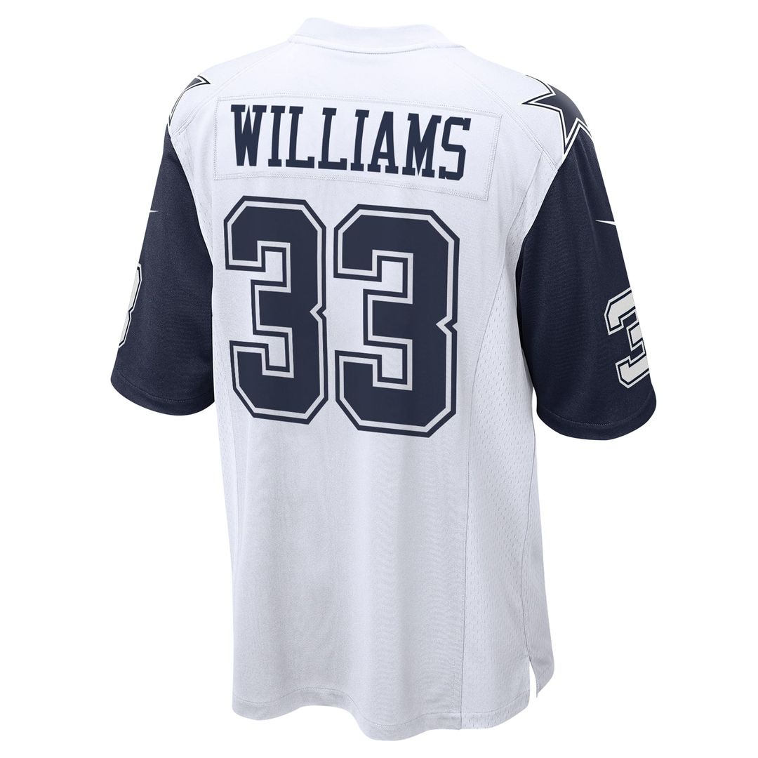 Dallas Cowboys Javonte Williams Nike White Alternate Game Jersey product image 6, provided for visual reference and product