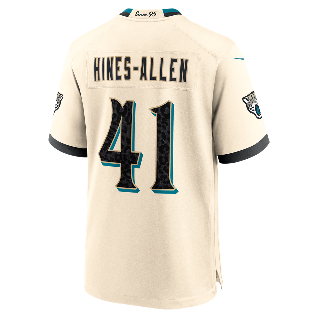 Jacksonville Jaguars Josh Hines-Allen Nike Natural 2026 Rivalries Collection Game Jersey product image 7, provided for