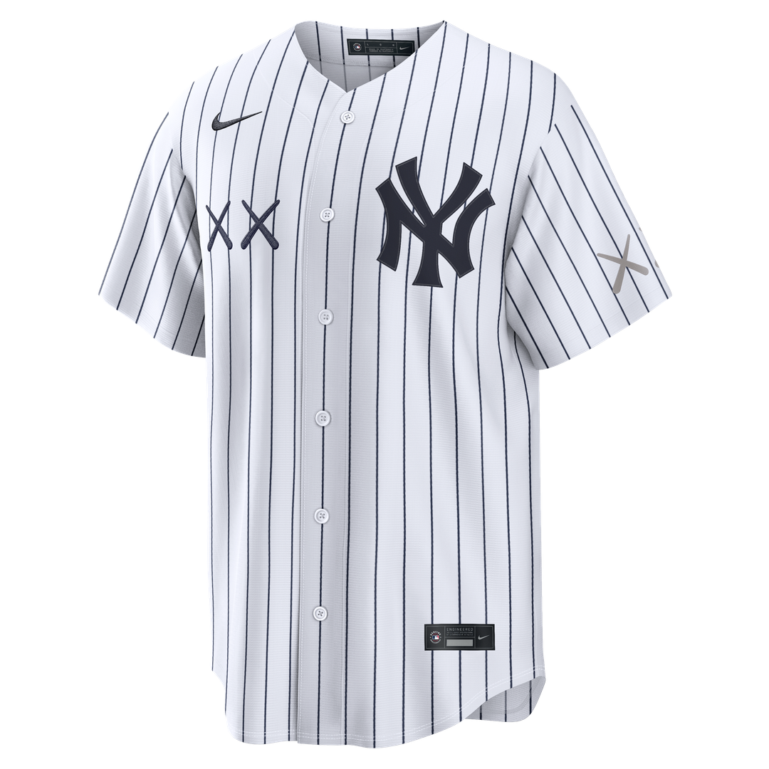 New York Yankees Nike x KAWS White Stadium Jersey product image 2, provided for visual reference and product detail review