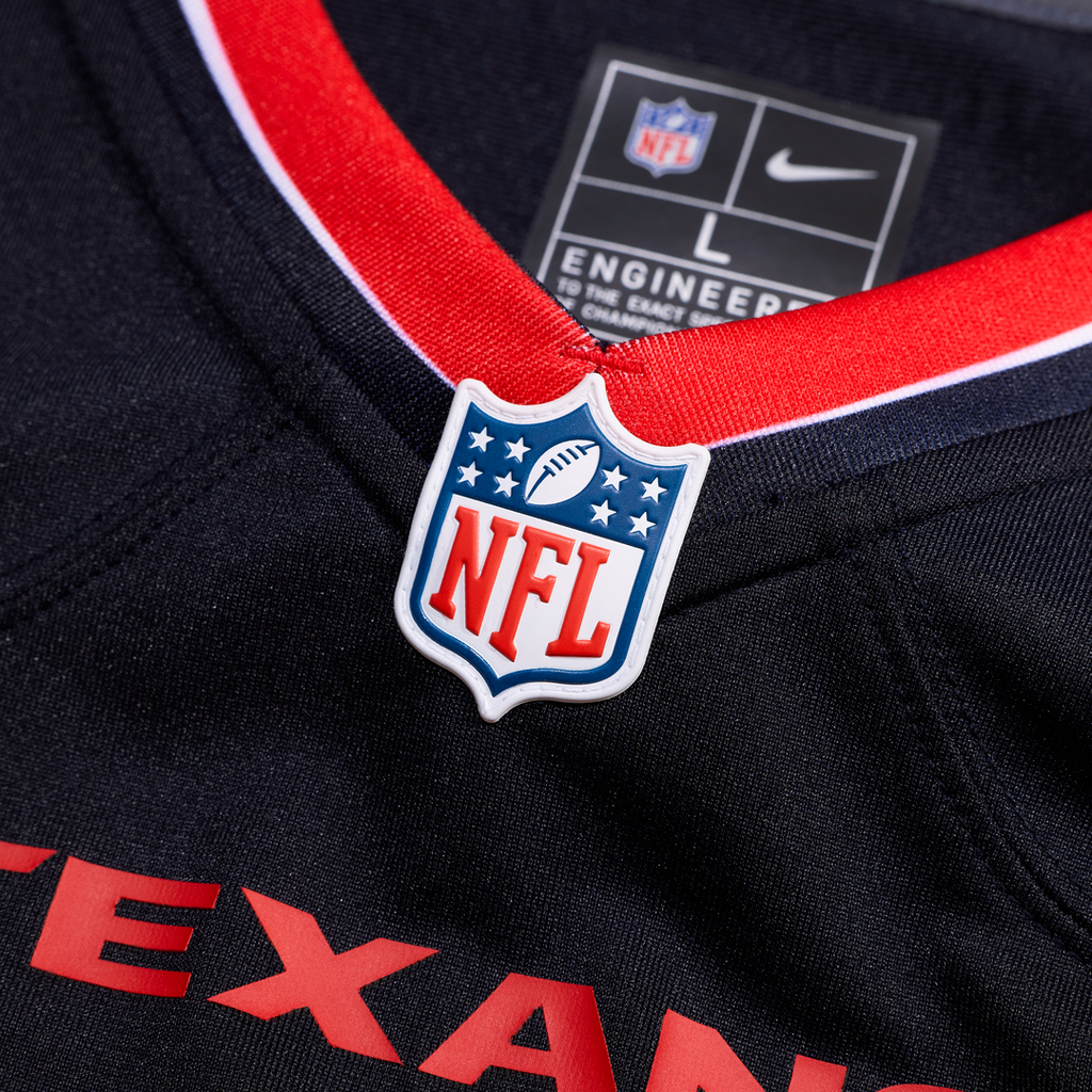 Houston Texans Jayden Higgins Nike Navy Game Jersey product image 4, provided for visual reference and product detail review