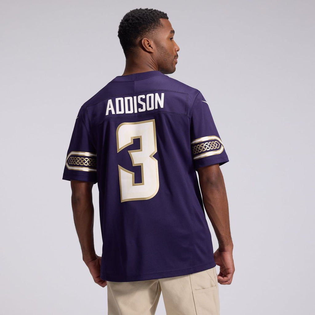 Minnesota Vikings Jordan Addison Nike Purple 2026 Rivalries Collection Stitched Limited Jersey product image 3, provided for