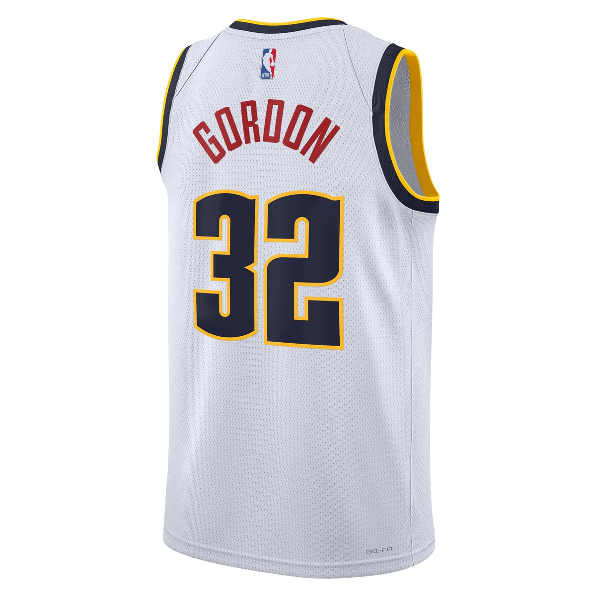 Denver Nuggets Nike Association Edition Swingman Jersey - White - Aaron Gordon - Unisex product image 4, provided for visual