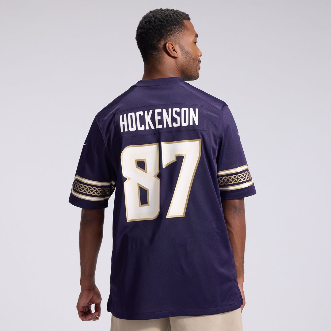 Minnesota Vikings T.J. Hockenson Nike Purple 2026 Rivalries Collection Game Jersey product image 3, provided for visual