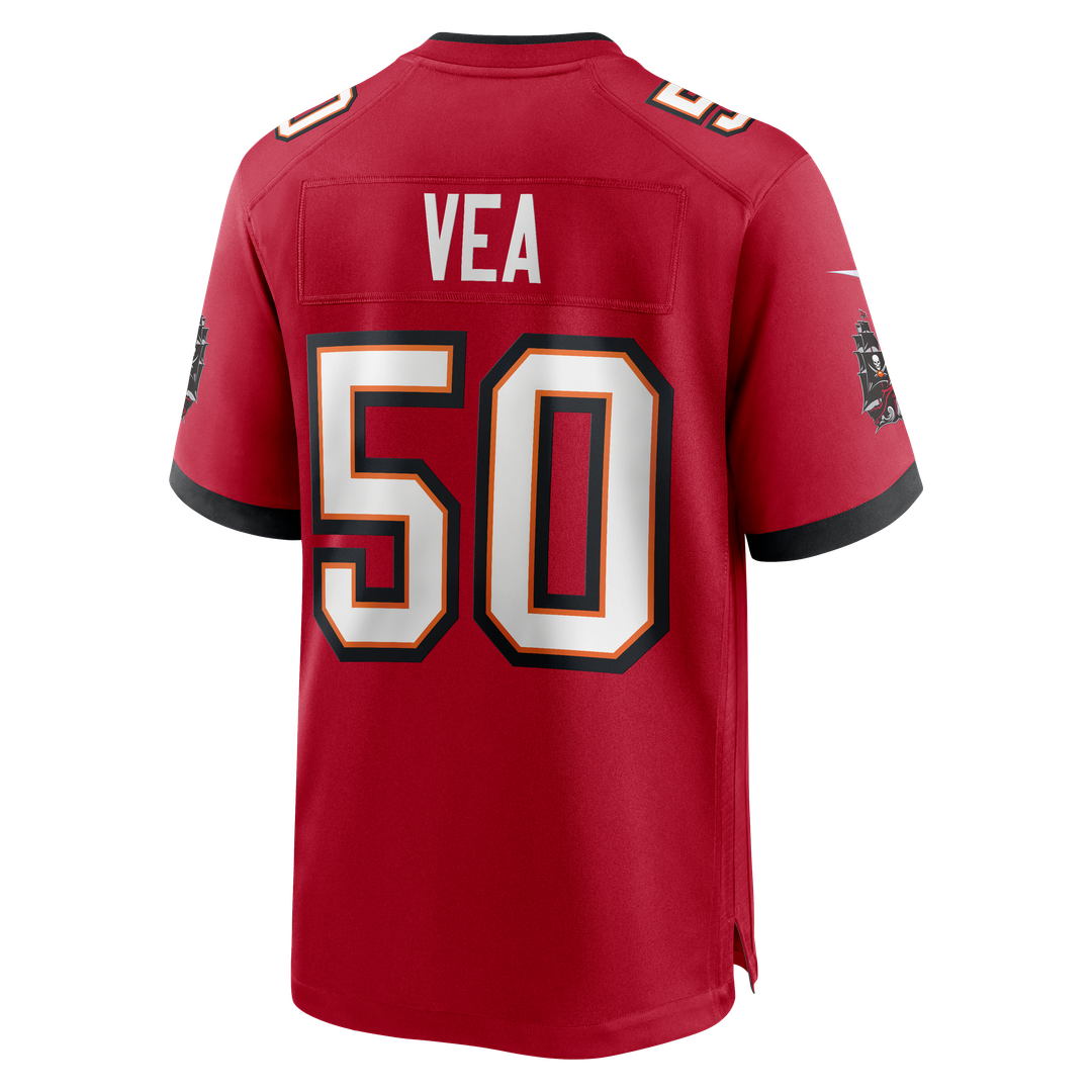 Tampa Bay Buccaneers Vita Vea Nike White White Game Jersey product image 9, provided for visual reference and product detail