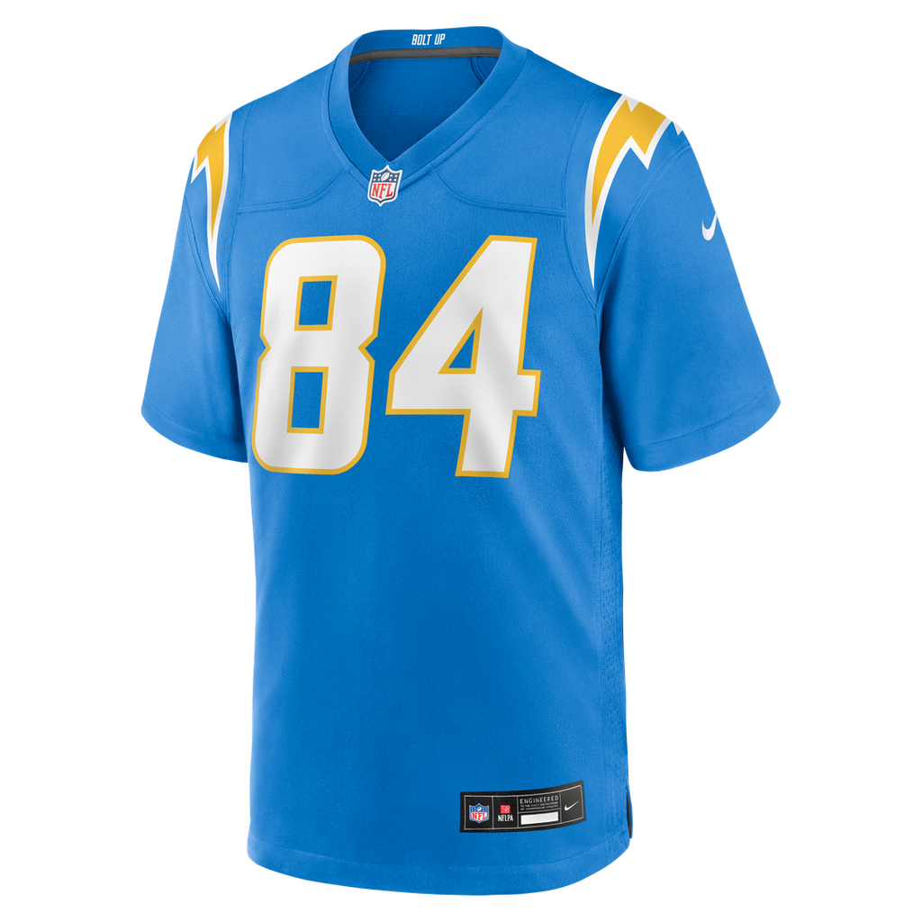 Los Angeles Chargers KeAndre Lambert-Smith Nike Powder Blue Team Game Jersey product image 2, provided for visual reference