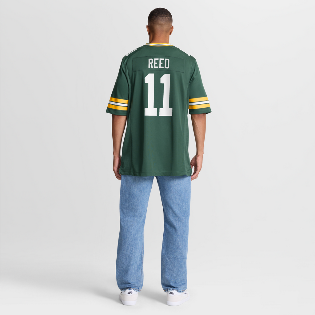 Green Bay Packers Jayden Reed Nike Green Game Jersey product image 8, provided for visual reference and product detail review