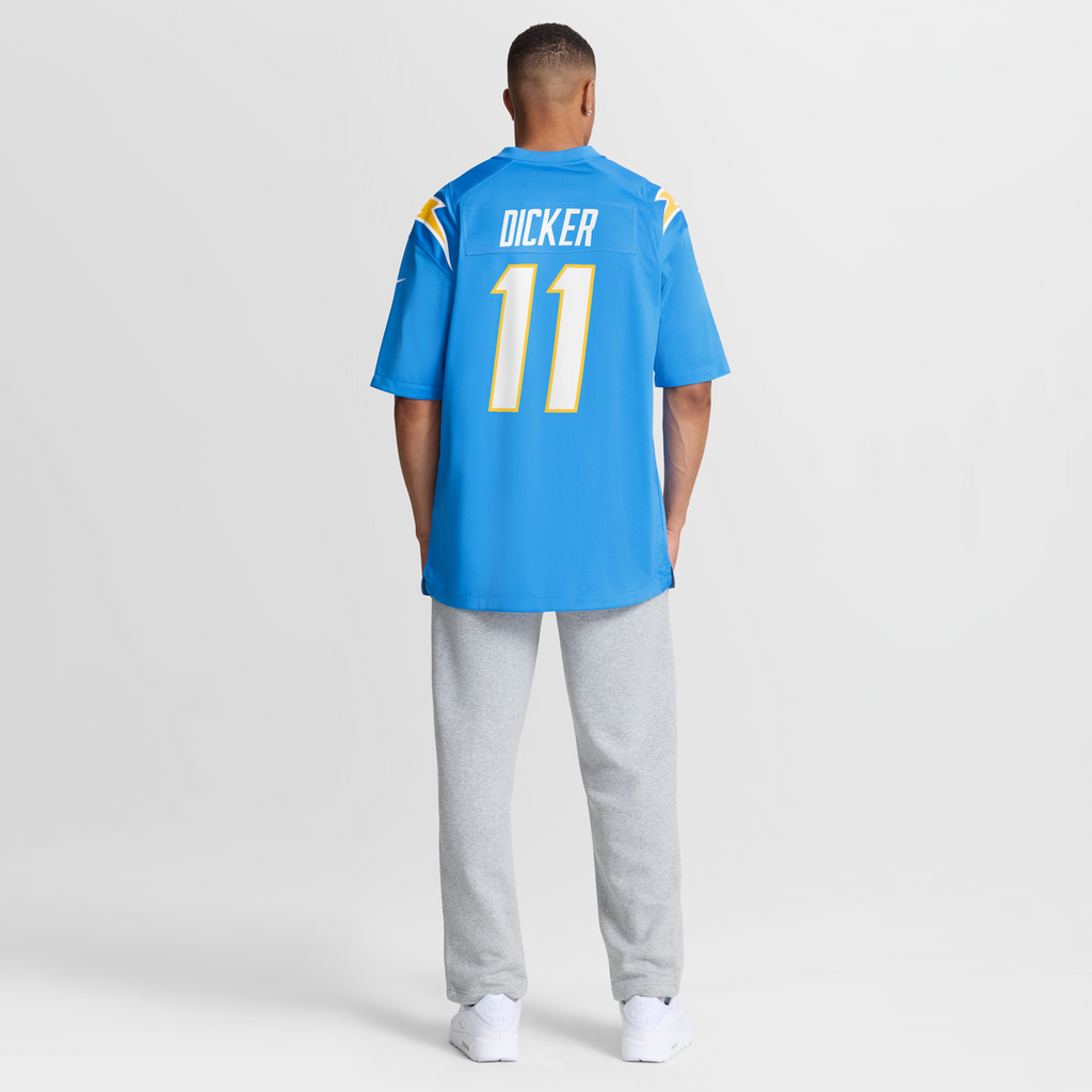 Los Angeles Chargers Cameron Dicker Nike Powder Blue Game Jersey product image 8, provided for visual reference and product