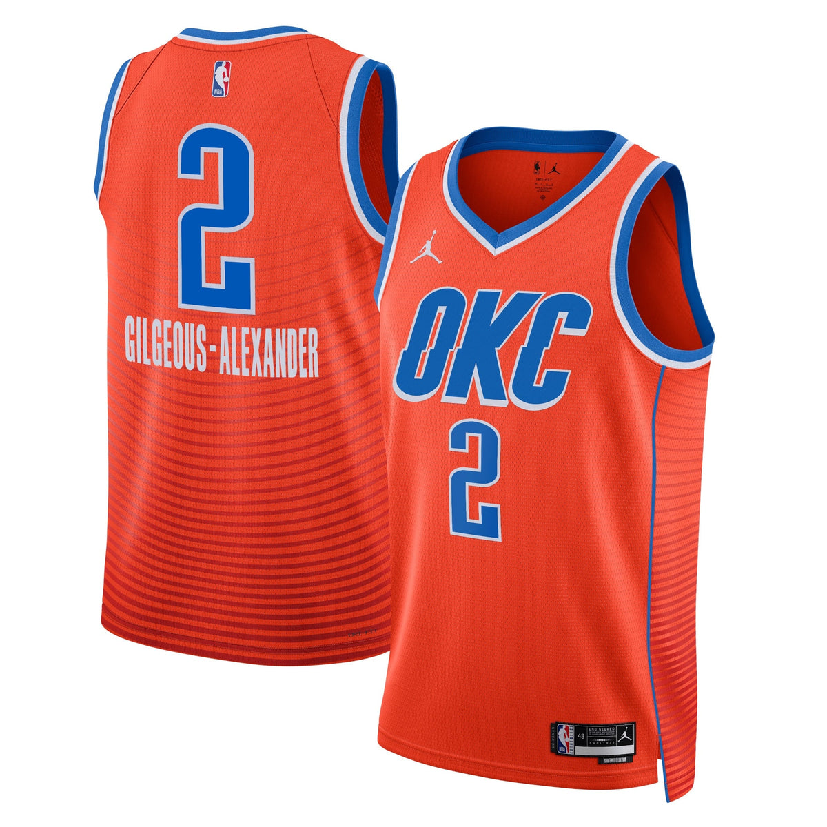 Oklahoma City Thunder Jordan Statement Edition Swingman Jersey - Orange - Shai Gilgeous-Alexander - Unisex product image 1,