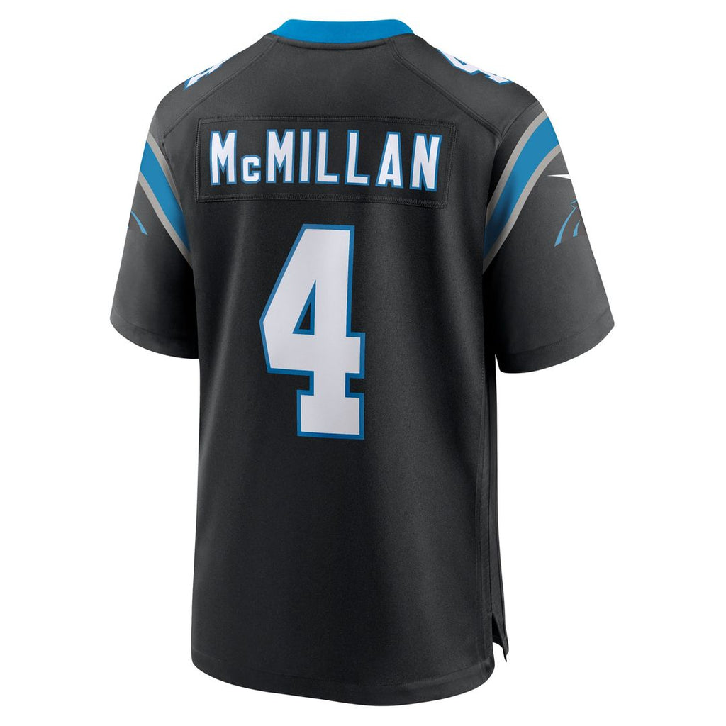 Carolina Panthers Tetairoa McMillan Nike Black Team Game Jersey product image 3, provided for visual reference and product