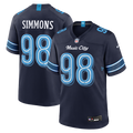 Tennessee Titans Jeffery Simmons Nike Navy 2026 Rivalries Collection Game Jersey product image 1, provided for visual