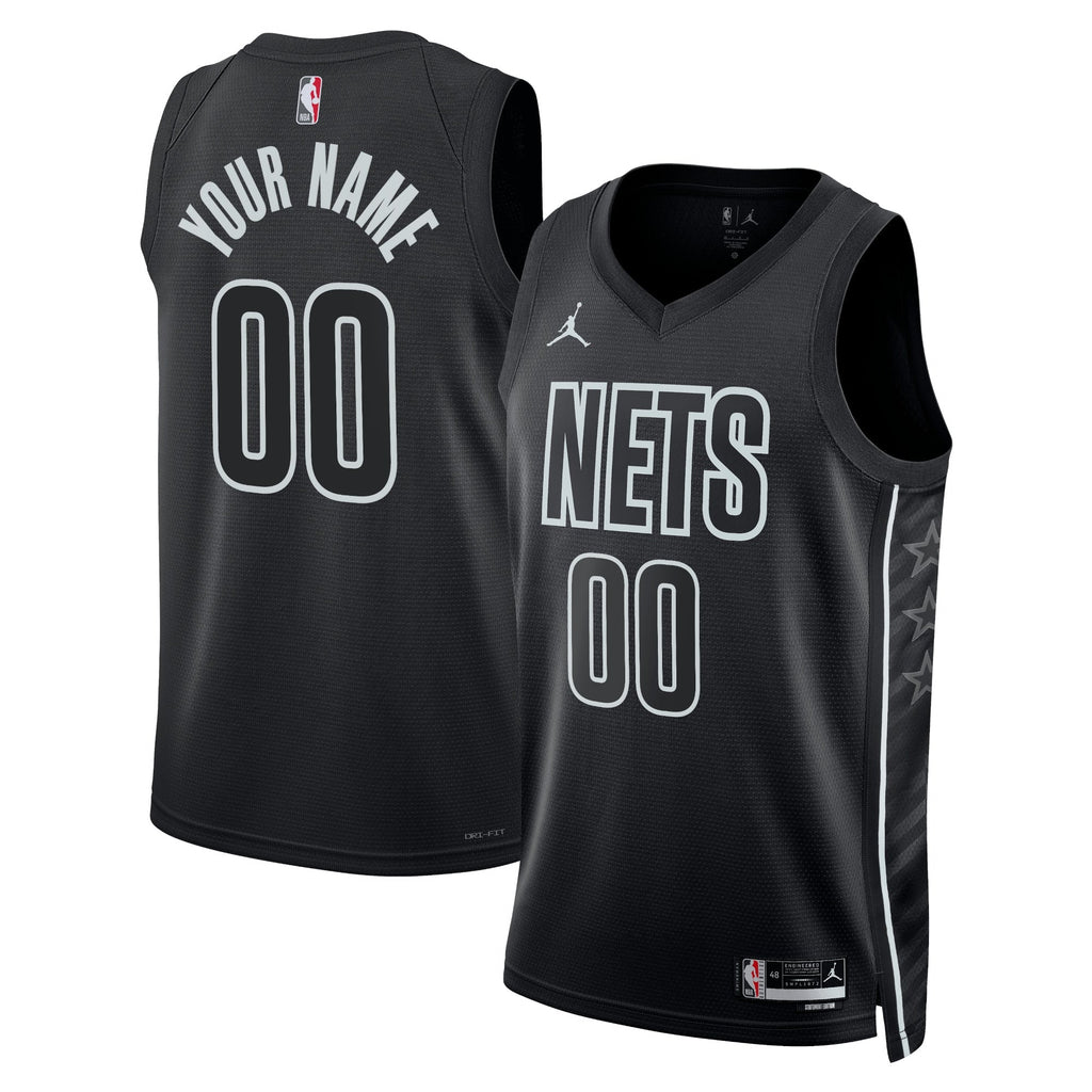 Brooklyn Nets Jordan Statement Swingman Jersey - Custom - Unisex product image 1, provided for visual reference and product
