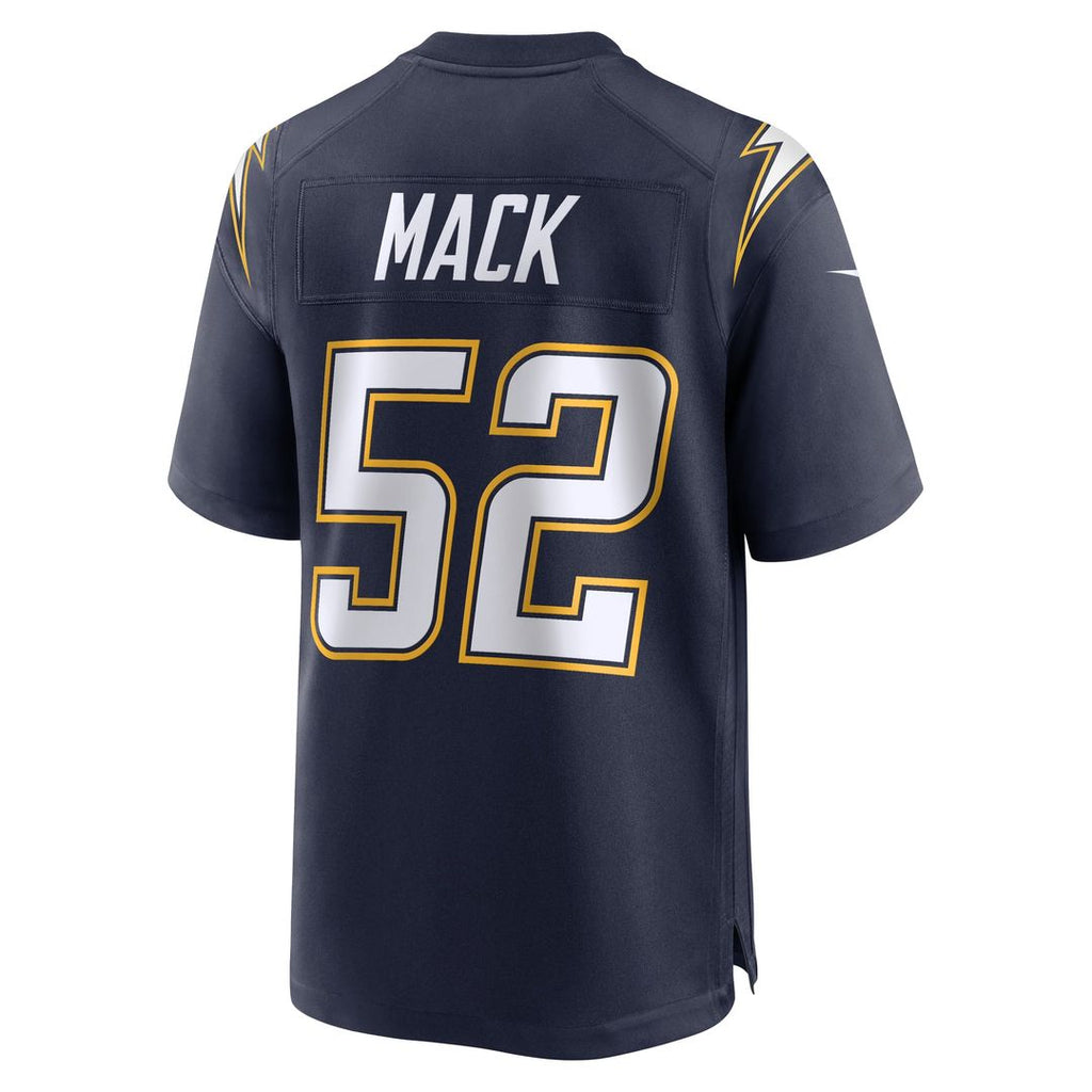 Los Angeles Chargers Khalil Mack Nike Navy Alternate Super Chargers Game Player Jersey product image 3, provided for visual