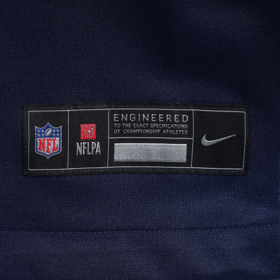 New England Patriots Eric Gregory Nike Navy Team Game Jersey product image 8, provided for visual reference and product