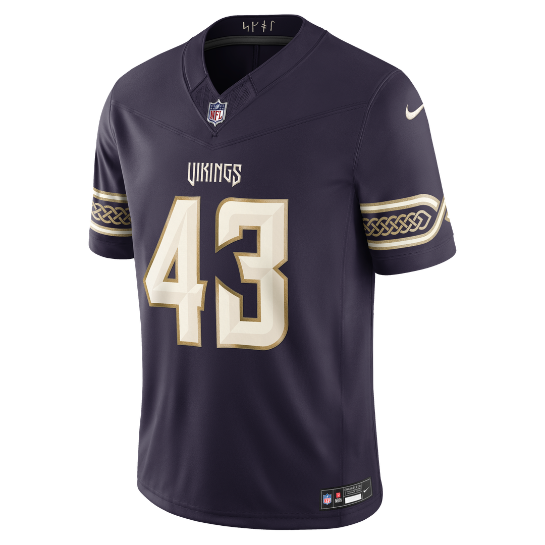 Minnesota Vikings Andrew Van Ginkel Nike Purple 2026 Rivalries Collection Stitched Limited Jersey product image 6, provided