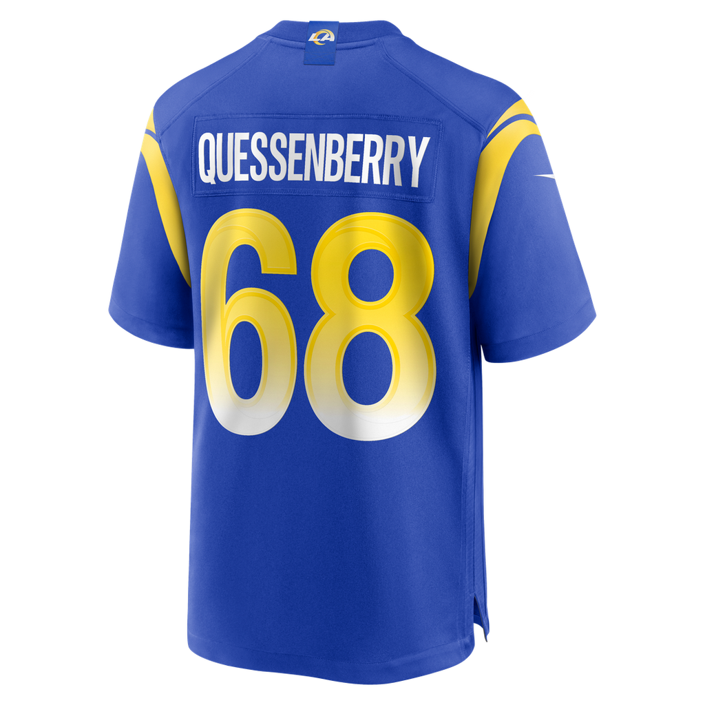 Los Angeles Rams David Quessenberry Nike Royal Team Game Jersey product image 3, provided for visual reference and product
