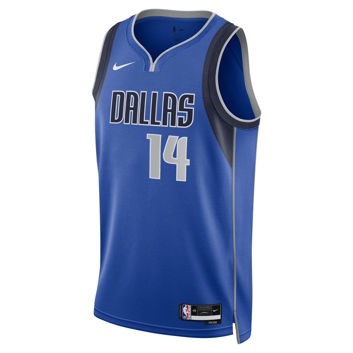 Dallas Mavericks Nike Icon Swingman Jersey - Blue - Morez Johnson Jr. - Unisex product image 3, provided for visual