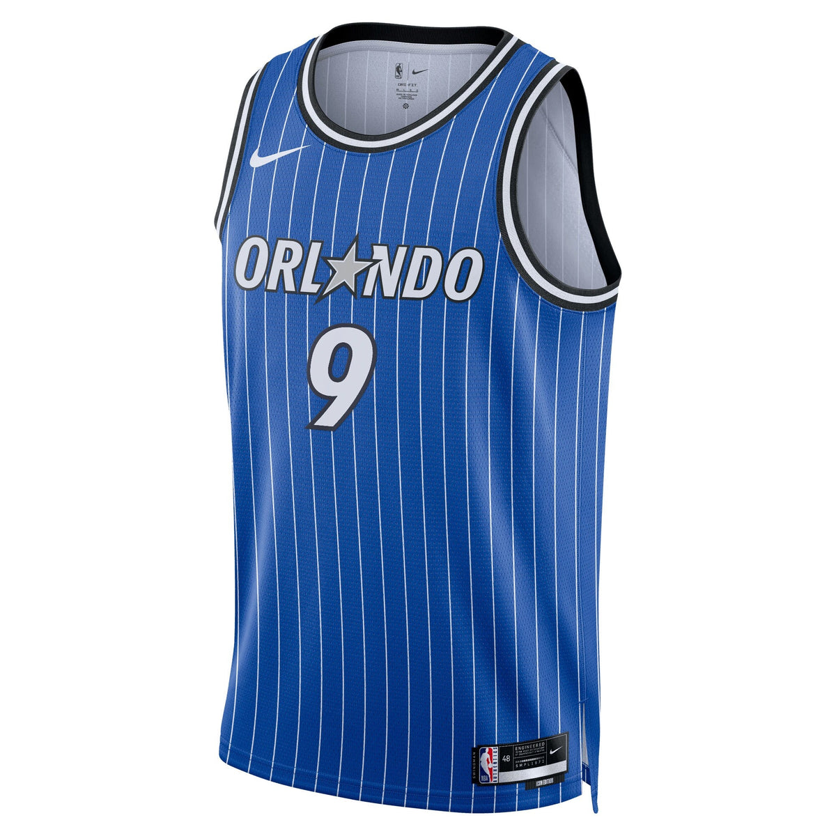Orlando Magic Nike Icon Edition Swingman Jersey - Blue - Nikola Vučević - Unisex product image 3, provided for visual
