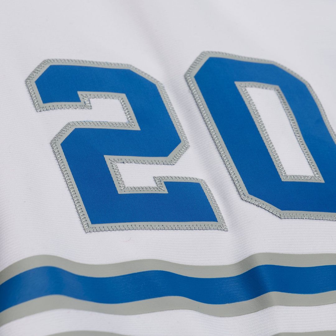Detroit Lions Barry Sanders Mitchell & Ness White 1989 Legacy Replica Player Jersey product image 6, provided for visual
