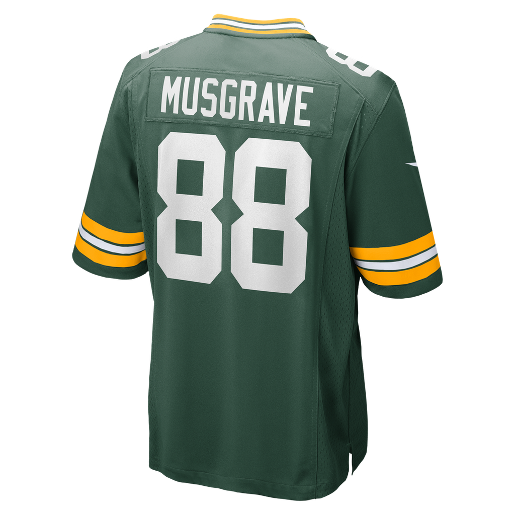 Green Bay Packers Luke Musgrave Nike Green Game Jersey product image 3, provided for visual reference and product detail
