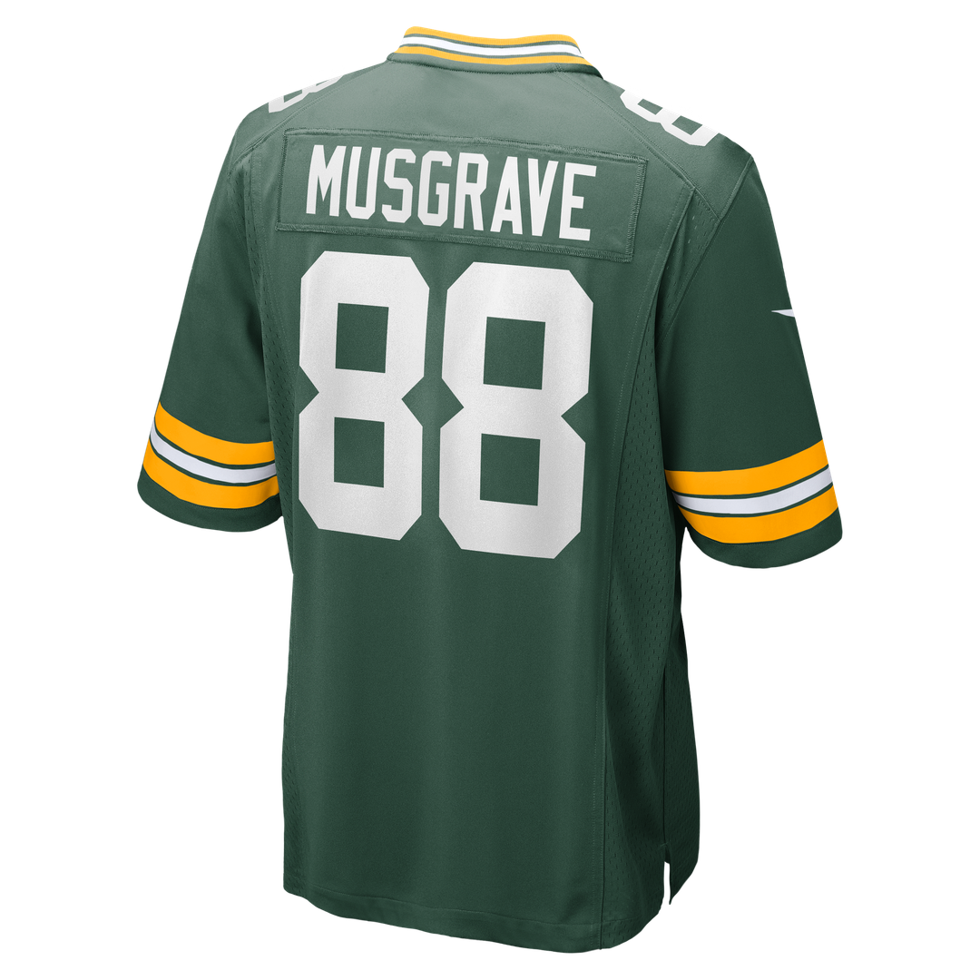 Green Bay Packers Luke Musgrave Nike Green Game Jersey product image 3, provided for visual reference and product detail