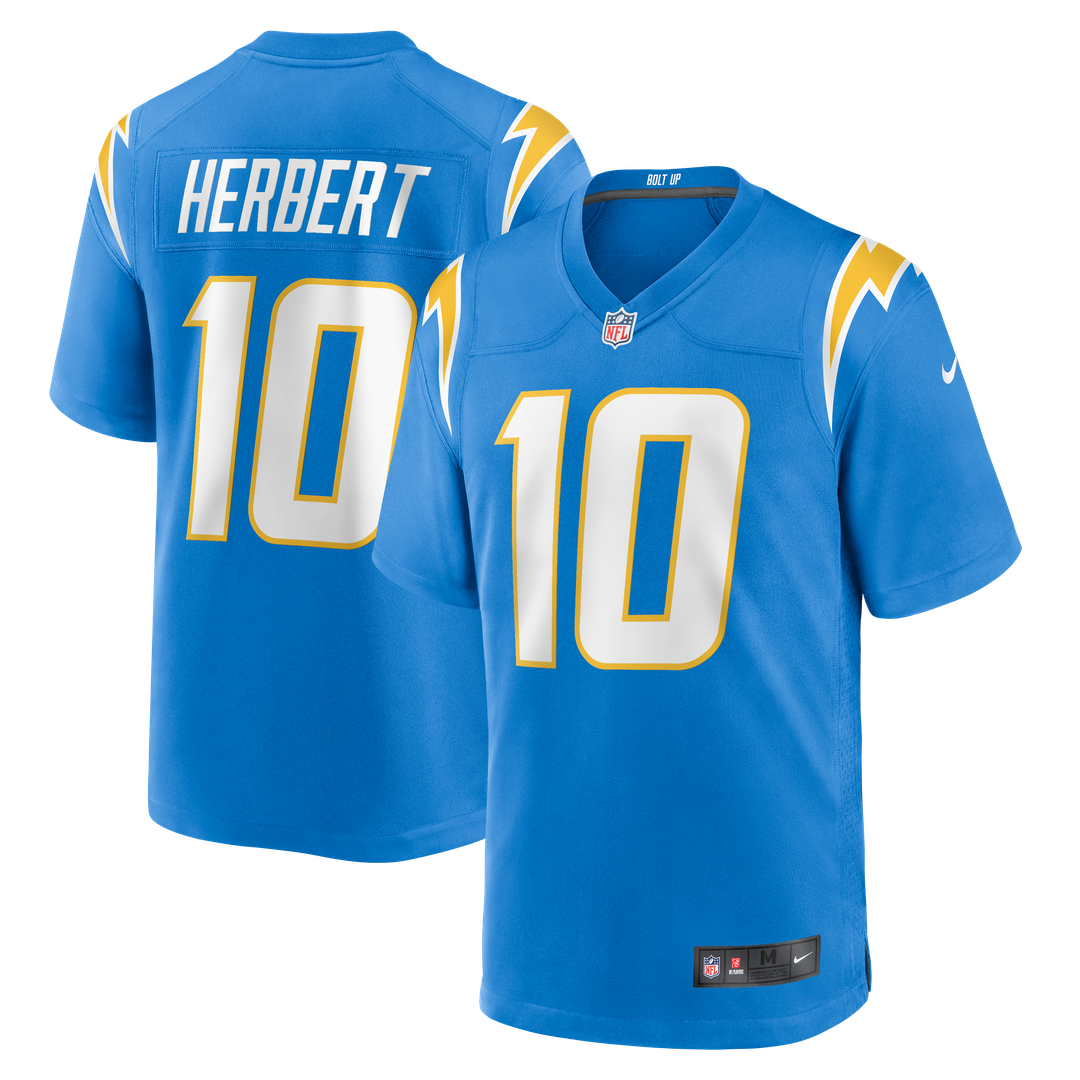 Los Angeles Chargers Justin Herbert Nike Gold Alternate Charger Power Game Player Jersey product image 20, provided for