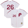 Philadelphia Phillies Chase Utley Mitchell & Ness White 2003 Cooperstown Collection Authentic Jersey product image 1,