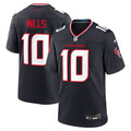 Houston Texans Davis Mills Nike Navy Team Game Jersey product image 1, provided for visual reference and product detail