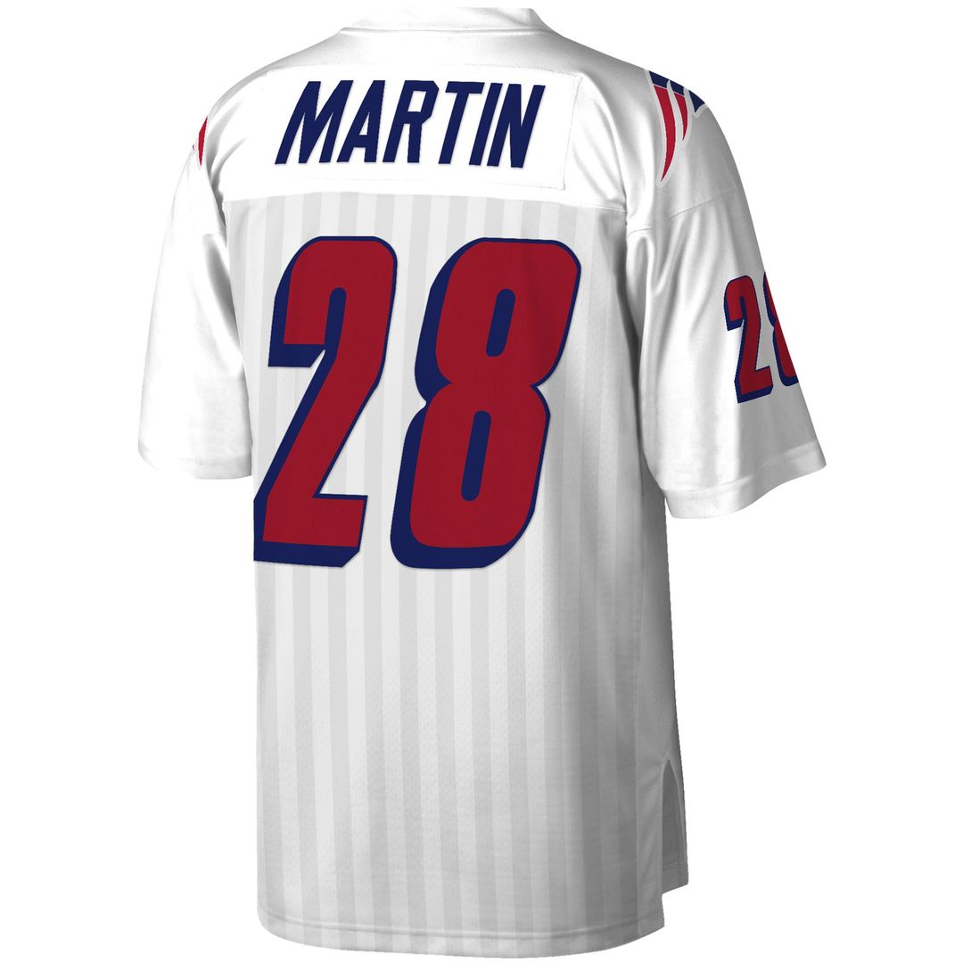 New England Patriots Curtis Martin Mitchell & Ness White Legacy Replica Jersey product image 3, provided for visual