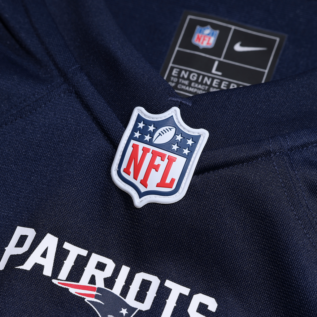New England Patriots Romeo Doubs Nike Navy Game Jersey product image 6, provided for visual reference and product detail
