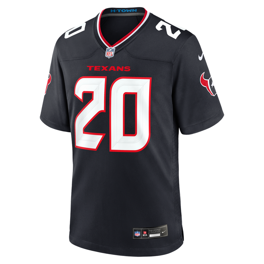 Houston Texans Ja'Marcus Ingram Nike Navy Team Game Jersey product image 2, provided for visual reference and product detail