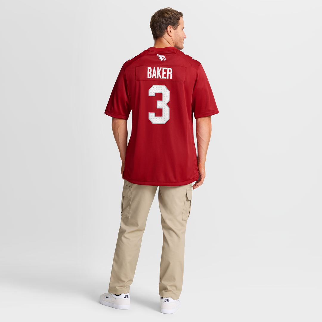 Arizona Cardinals Budda Baker Nike Cardinal Game Player Jersey product image 8, provided for visual reference and product