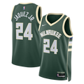 Milwaukee Bucks Nike Icon Edition Swingman Jersey - Hunter Green - Jaime Jaquez Jr. - Unisex product image 1, provided for