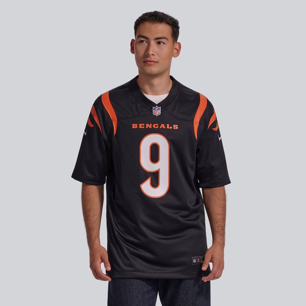 Cincinnati Bengals Joe Burrow Nike Black Player Game Jersey product image 2, provided for visual reference and product