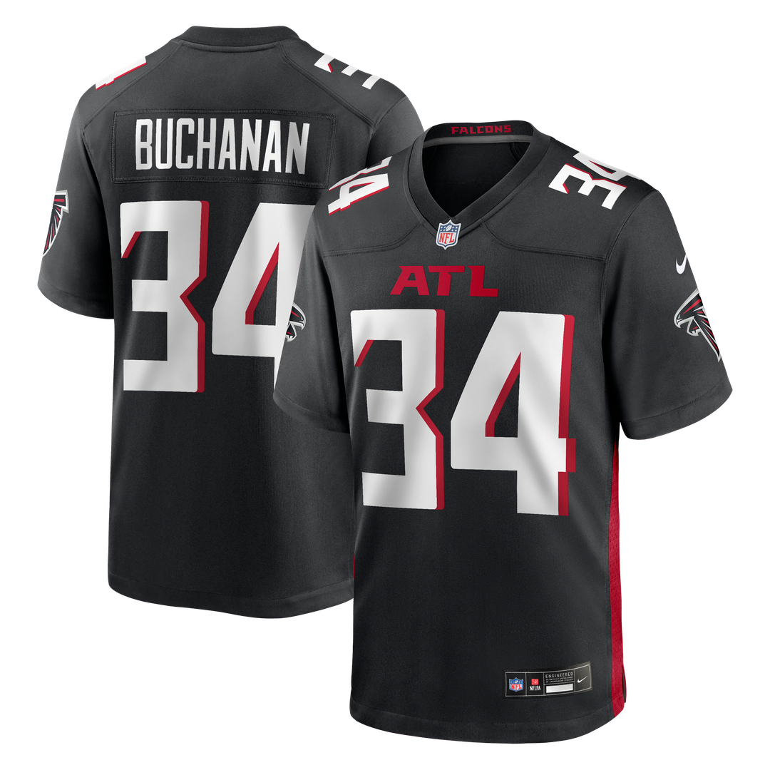 Atlanta Falcons Ray Buchanan Nike Black Game Retired Player Jersey product image 1, provided for visual reference and