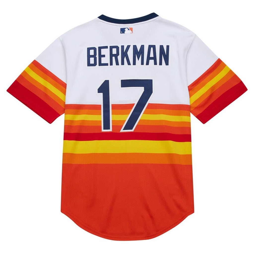 Houston Astros Lance Berkman Mitchell & Ness White 2004 Cooperstown Collection Authentic Throwback Jersey product image 3,