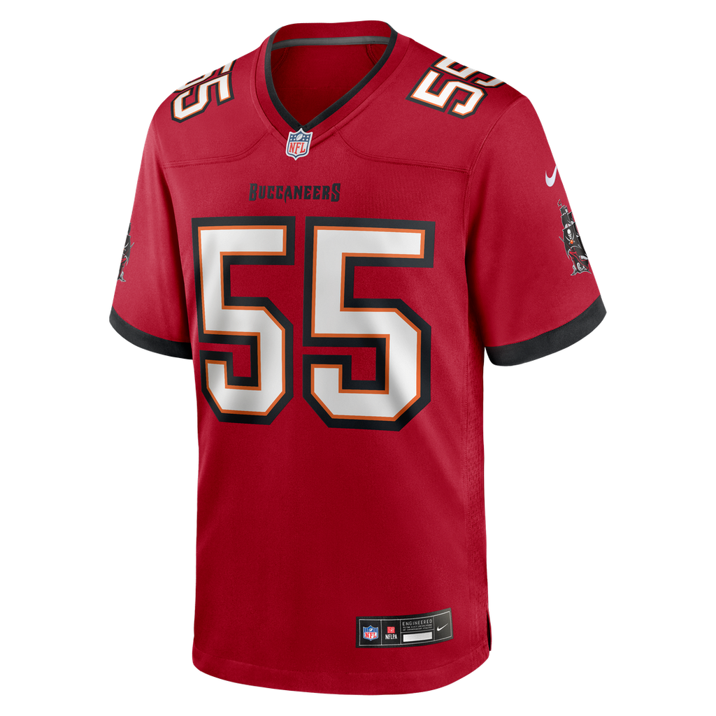 Tampa Bay Buccaneers Derrick Brooks Nike Red Game Retired Player Jersey product image 2, provided for visual reference and