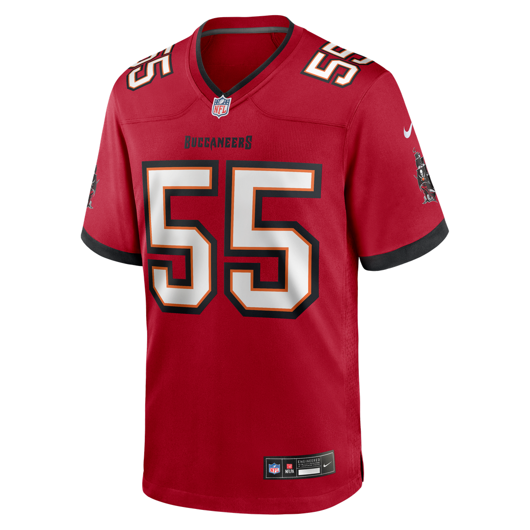Tampa Bay Buccaneers Derrick Brooks Nike Red Game Retired Player Jersey product image 2, provided for visual reference and