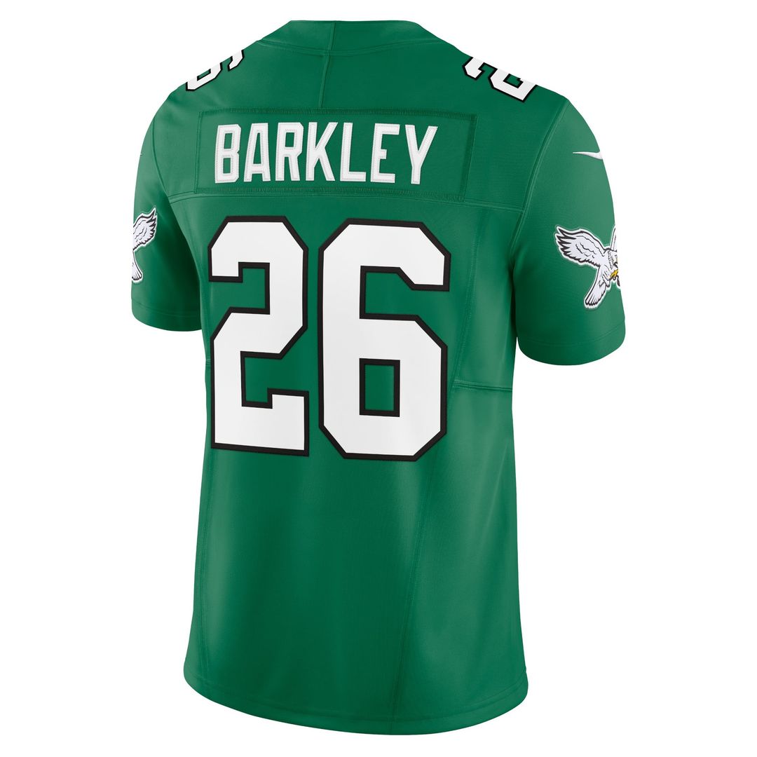 Philadelphia Eagles Saquon Barkley Nike Kelly Green Alternate Vapor F.U.S.E. Limited Jersey product image 6, provided for