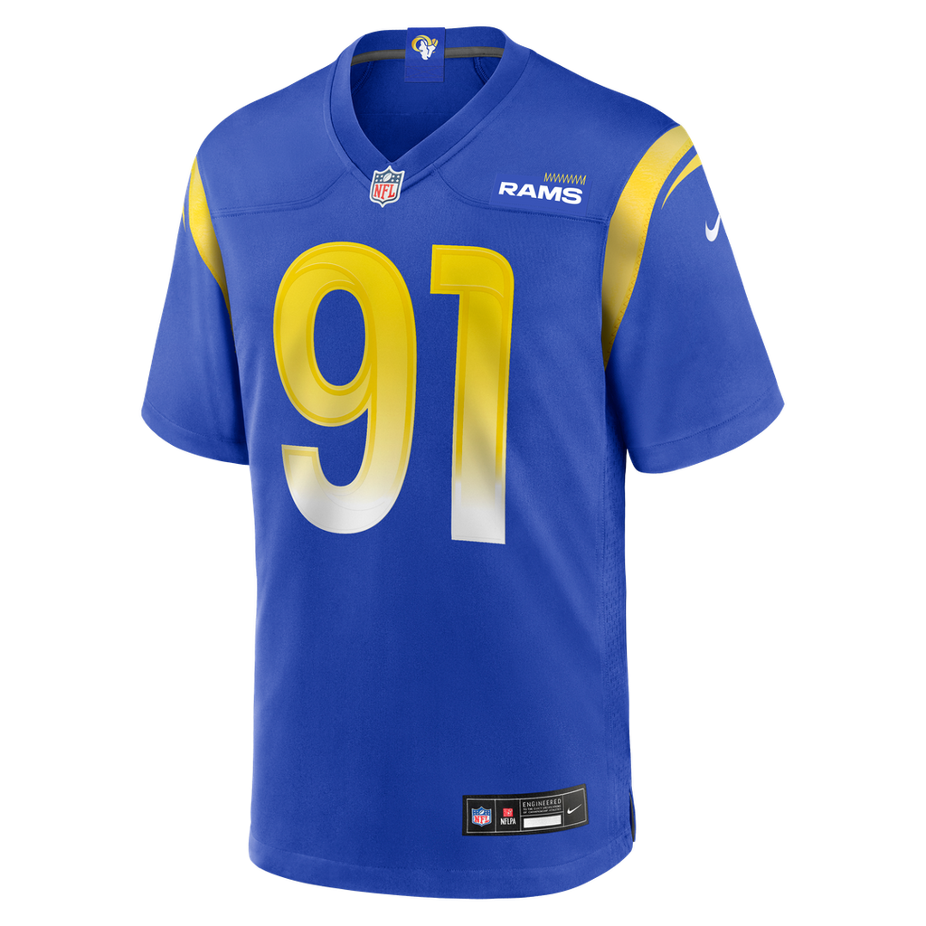 Los Angeles Rams Kobie Turner Nike Royal Home Game Jersey product image 2, provided for visual reference and product detail