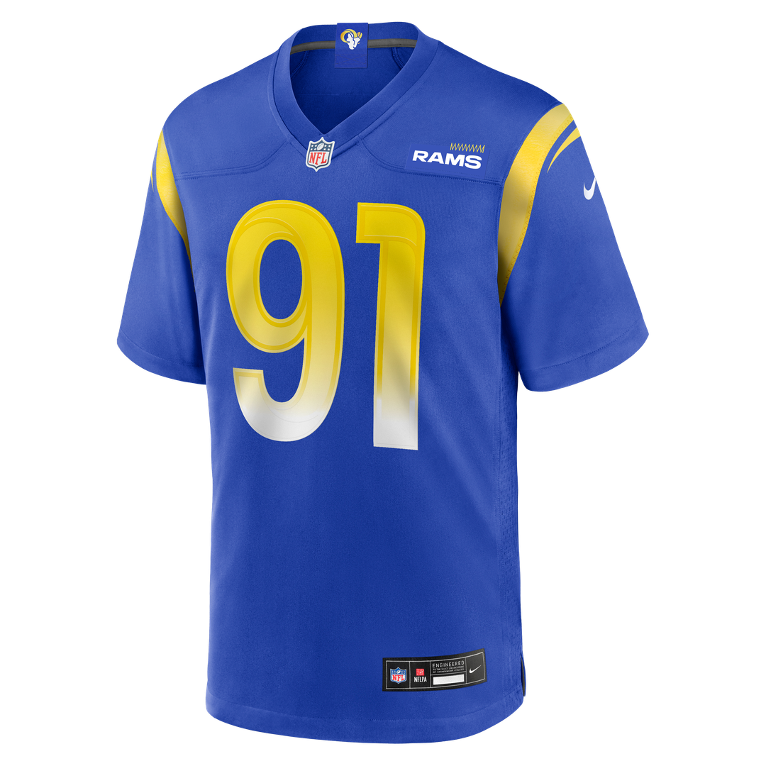 Los Angeles Rams Kobie Turner Nike Royal Home Game Jersey product image 2, provided for visual reference and product detail