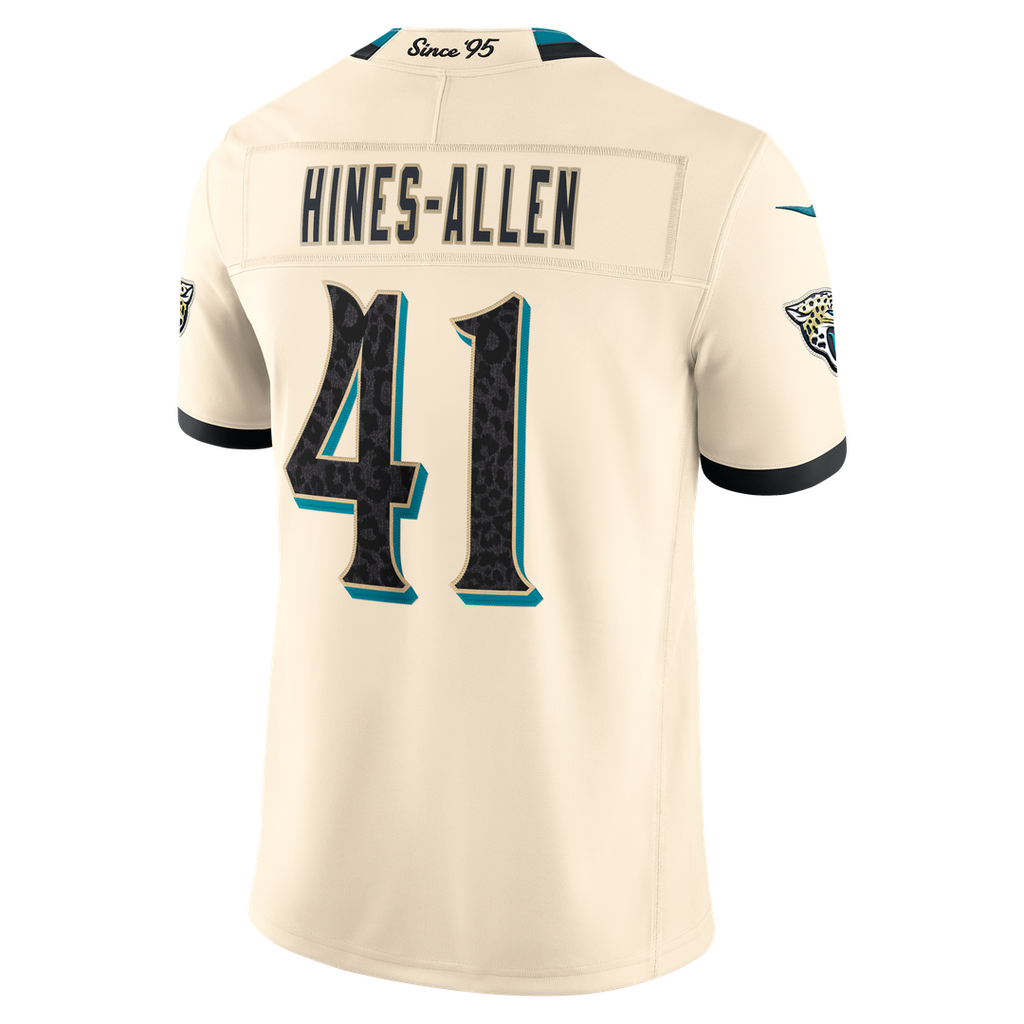 Jacksonville Jaguars Josh Hines-Allen Nike Natural 2026 Rivalries Collection Stitched Limited Jersey product image 3,
