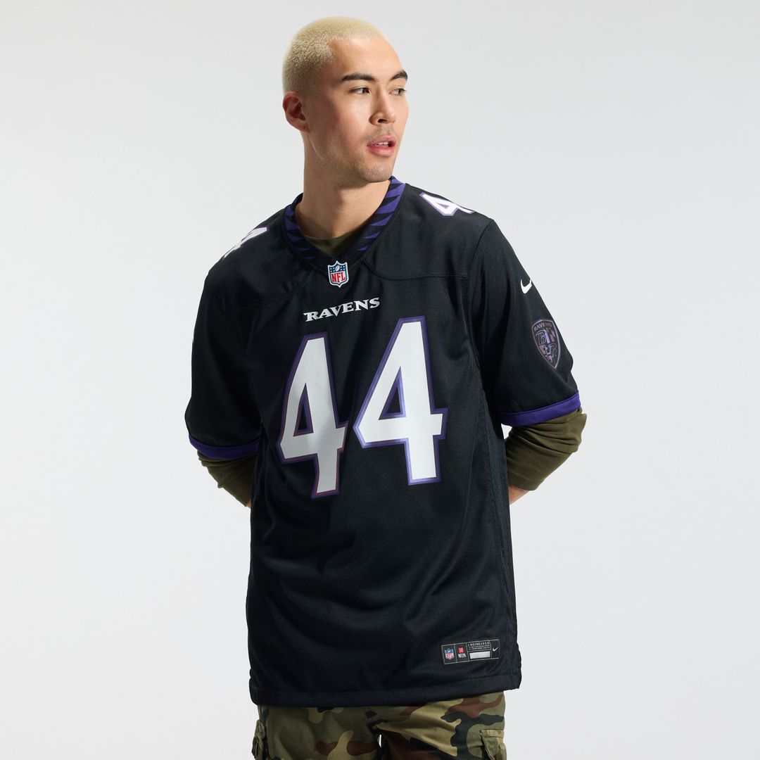 Baltimore Ravens Marlon Humphrey Nike Black Alternate Game Jersey product image 13, provided for visual reference and
