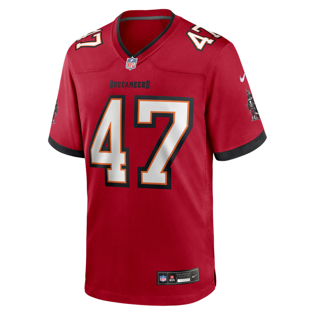 Tampa Bay Buccaneers John Lynch Nike Red Game Retired Player Jersey product image 2, provided for visual reference and