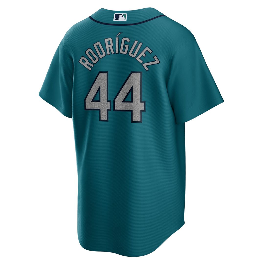 Seattle Mariners Julio Rodríguez Nike Teal Official Replica Player Jersey product image 3, provided for visual reference and